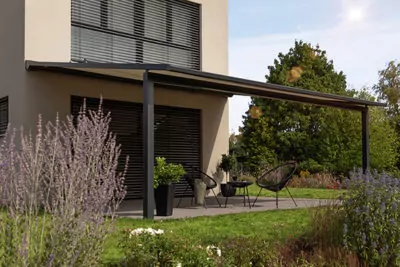 Pergola Markise Kassel auf Terrasse